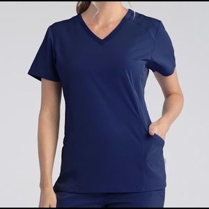 Maevn Uniforms Pure Soft Navy‎ Blue Scrub Top Medium